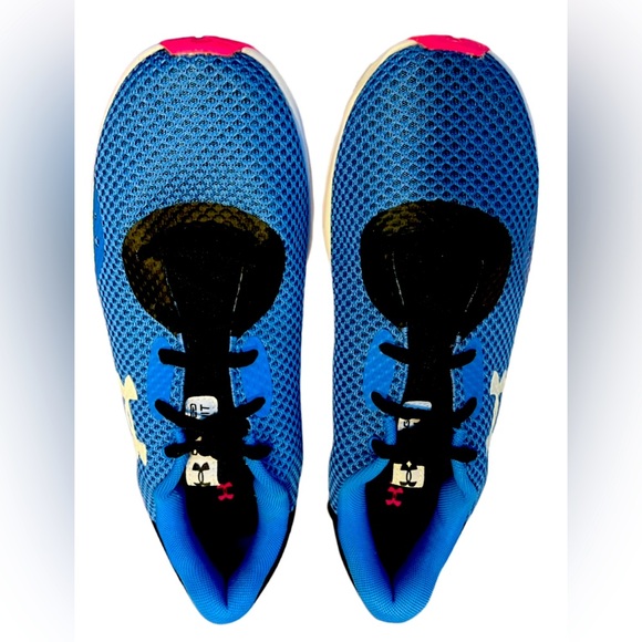 Under Armour Charged Pursuit 3 Running Sneakers Women's 10 Blue Black Pink NEW - Picture 1 of 9
